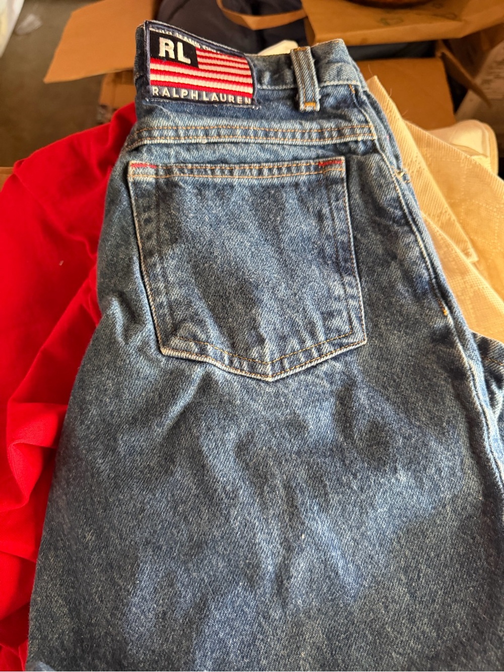 Ralph Lauren Blue Denim Jeans - Classic Back Pocket Style